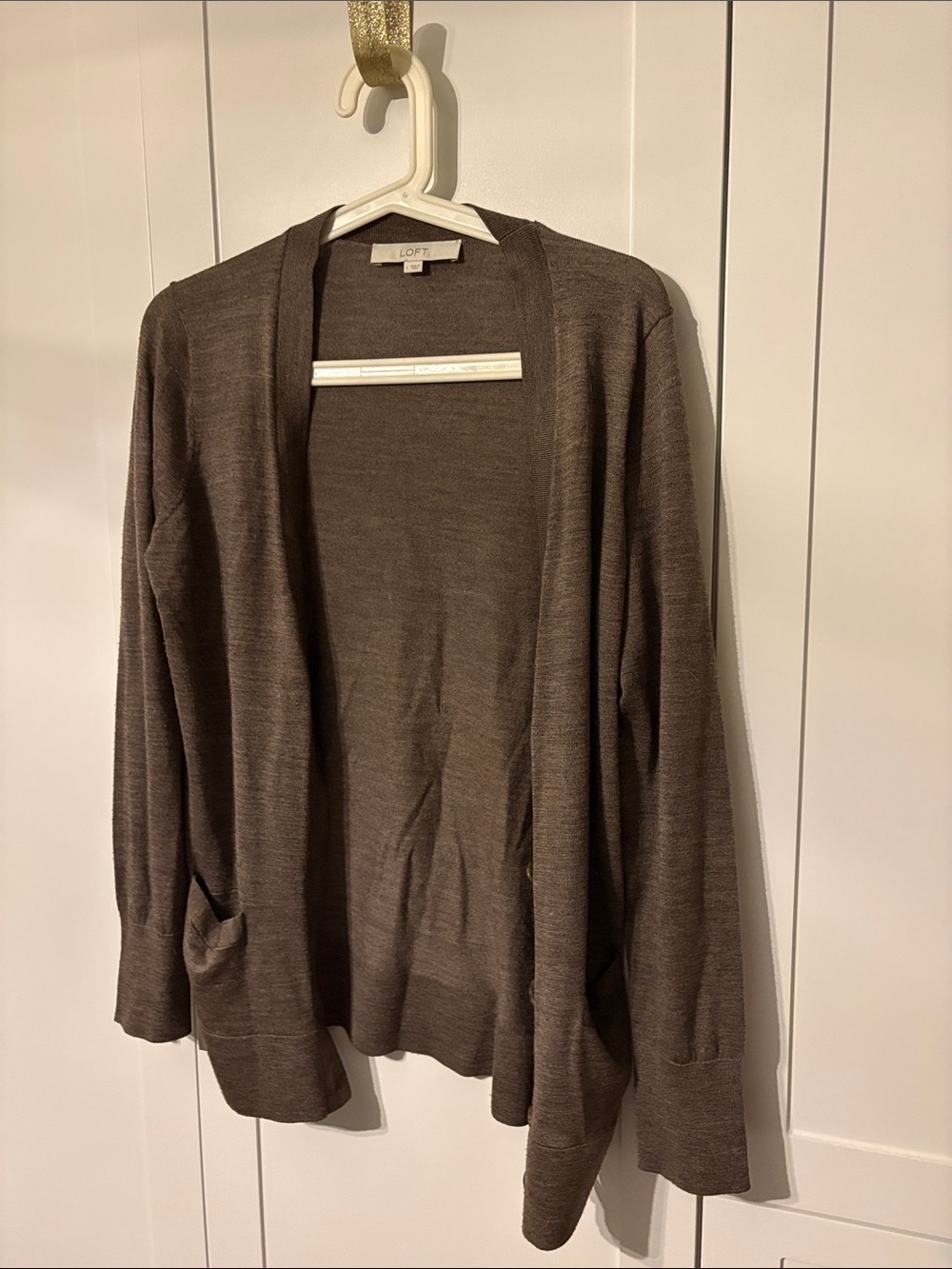 Loft twee simple cardigan sweater